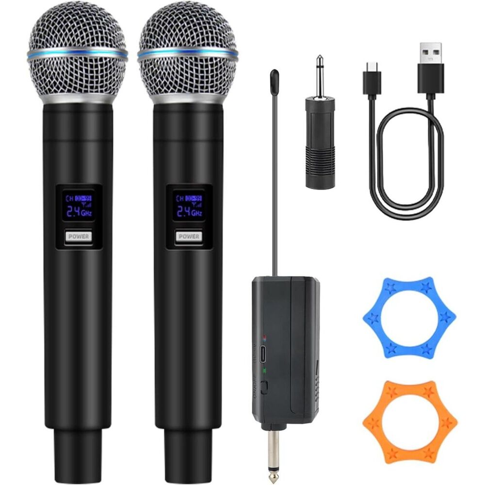 Professional Wireless Microphone for Podcast, Karaoke & Singing – 2.4GHz